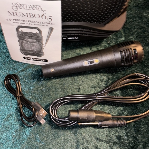 Santana Mumbo 6.5” Portable Karaoke Speaker with LED Color Light Effects NEW! - Picture 10 of 14